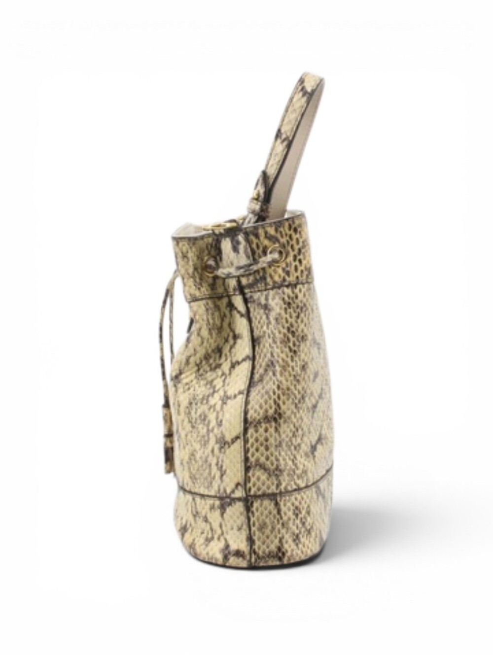 GUCCI Python Marmont Bucket Bag with Gold Hardware Shoulder Purse - Picture 3 of 11
